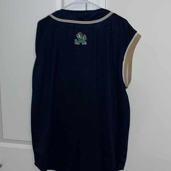COLOSSEUM NOTRE DAME FIGHTING IRISH BASEBALL Sleeveless sewn oversize JERSEY M/L - Picture 6 of 6